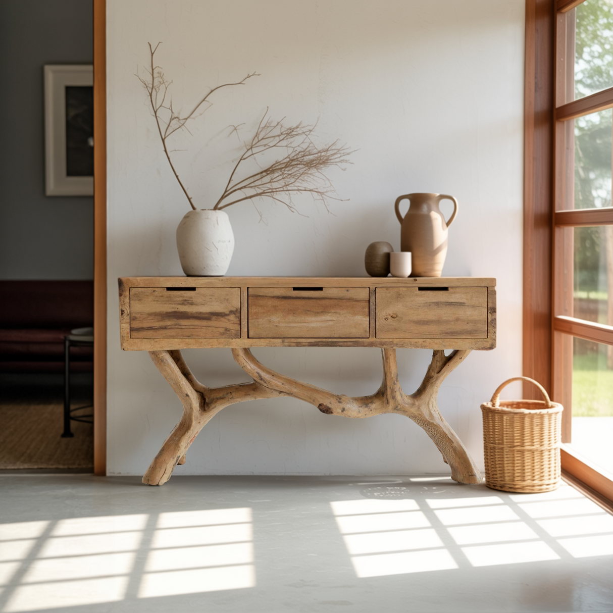 Aurelin Branch Solid Wood Console Table