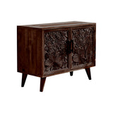 Aurelin Carve Solid Wood Sideboard Cabinet