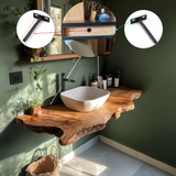 Aurelin Crest Organic Wood Floating Bathroom Vanity - Timberustic Floating Bathroom Vanity