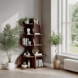 Aurelin Double Wave Solid Wood Bookshelf