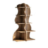 Aurelin Double Wave Solid Wood Bookshelf