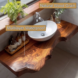 Aurelin Drift Live Edge Floating Bathroom Vanity - Timberustic Floating Bathroom Vanity
