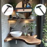 Aurelin Drift Organic Wood Floating Bathroom Vanity - Timberustic Floating Bathroom Vanity
