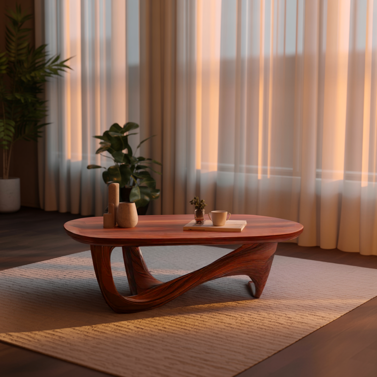 Aurelin Flow Organic Modern Coffee Table