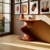 Aurelin Flow Solid Wood Console Table