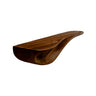 Aurelin Flow Solid Wood Floating Wall Shelf Brown - Timberustic Floating Wall Shelf