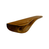 Aurelin Flow Solid Wood Floating Wall Shelf Teak - Timberustic Floating Wall Shelf
