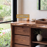 Aurelin Handcrafted Solid Wood Freestanding Bathroom Vanity with Drawers - Timberustic Freestanding Bathroom Vanity with Drawers