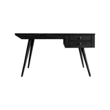 Aurelin Mid-Century Solid Wood Desk with Drawers