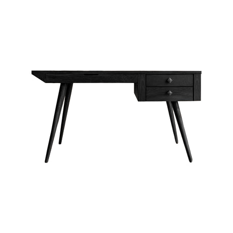 Aurelin Mid-Century Solid Wood Desk with Drawers