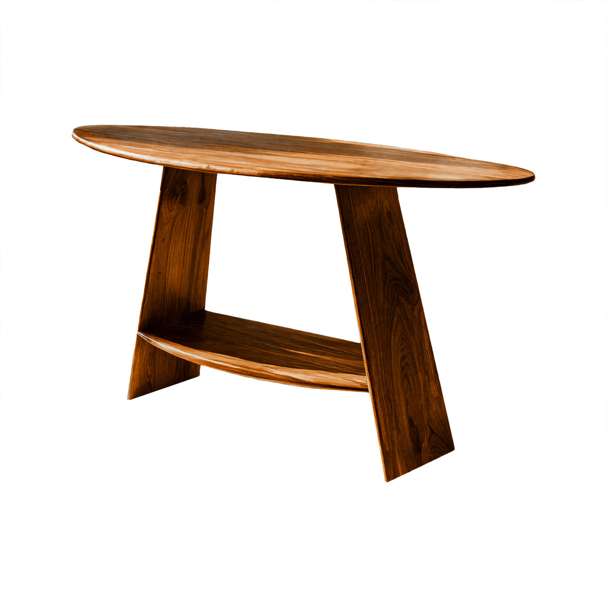 Aurelin Ovalcrest Solid Wood Console Table