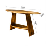 Aurelin Ovalcrest Solid Wood Console Table