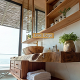 Aurelin Shore Live Edge Floating Bathroom Vanity with Drawers - Timberustic Floating Bathroom Vanity With Drawers