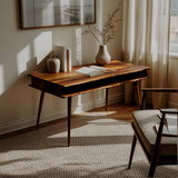 Aurelin Study Solid Wood Desk with Drawers