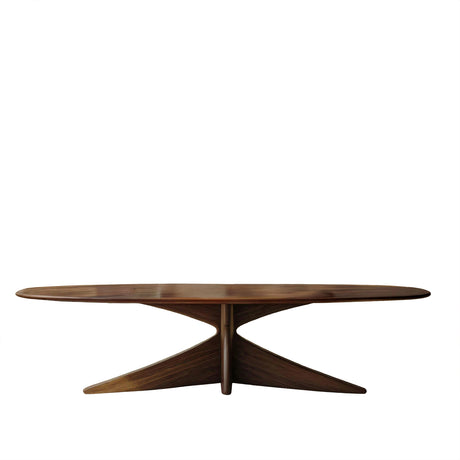 Aureline Sculpted Solid Wood Dining Table