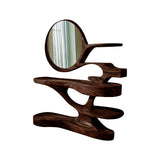 Aurelisse Handcrafted Solid Wood Cosmetic Table Dark Walnut - Timberustic Cosmetic Table