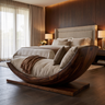 Aurelith Handcrafted Solid Wood Chaise Lounge Dark Walnut - Timberustic Chaise Lounge