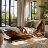 Aurelith Handcrafted Solid Wood Chaise Lounge - Timberustic Chaise Lounge