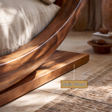 Aurelith Handcrafted Solid Wood Chaise Lounge - Timberustic Chaise Lounge