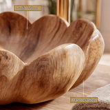 Aurelith Handcrafted Solid Wood Flower Vessel Sink - Timberustic Vessel Sinks