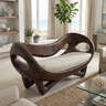 Aurelith Handcrafted Solid Wood Sofa Dark Walnut - Timberustic Sofa