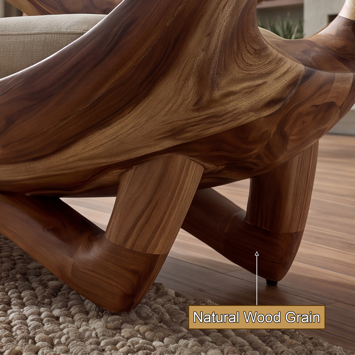 Aurelith Handcrafted Solid Wood Sofa - Timberustic Sofa