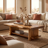 Aurelith Live Edge Solid Wood Coffee Table Brown - Timberustic Coffee Table