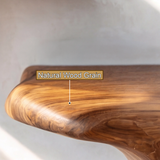 Aurelith Live Edge Solid Wood Mushroom Floating Shelf SPA945958 - Timberustic Floating Shelf