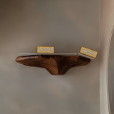 Aurelith Live Edge Solid Wood Mushroom Floating Shelf SPA945958 - Timberustic Floating Shelf