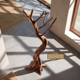 Aurelith Sculpted Solid Wood Tree Coat Rack - Timberustic Tree Coat Rack