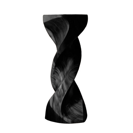 Aurelium Solid Wood Pedestal Stand Black - Timberustic Pedestal Stand