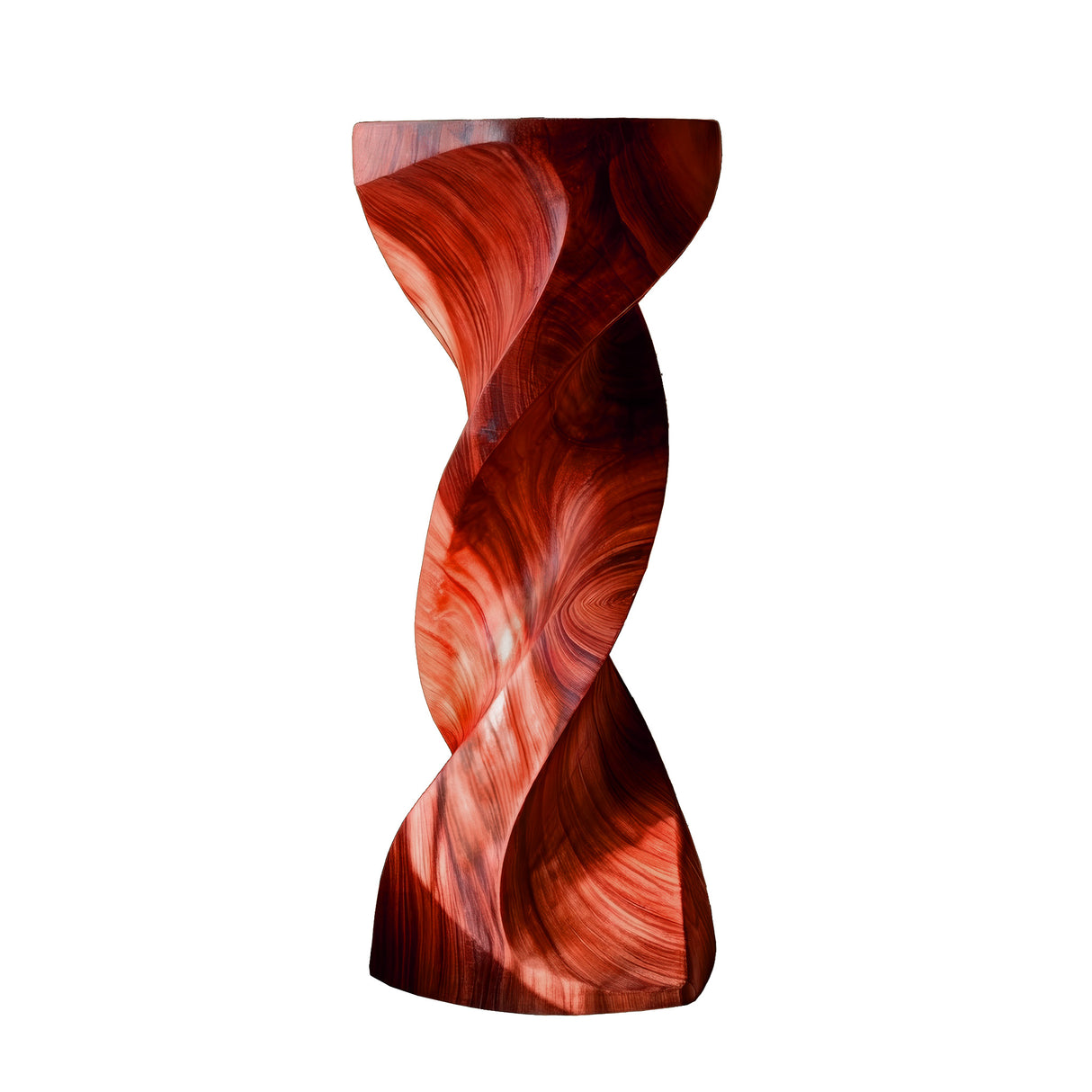 Aurelium Solid Wood Pedestal Stand Mahogany - Timberustic Pedestal Stand