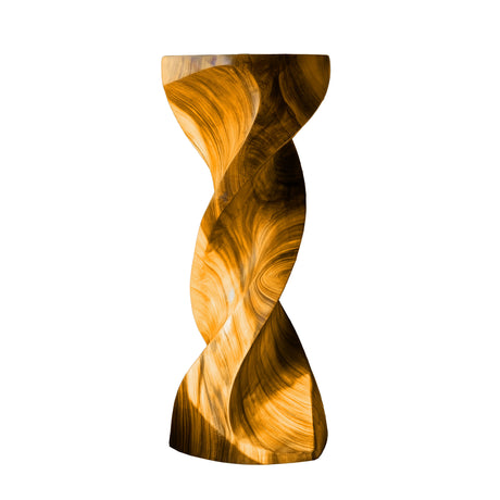 Aurelium Solid Wood Pedestal Stand Teak - Timberustic Pedestal Stand