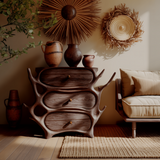 Aurelius Sculpted Solid Wood Sideboard Cabinet