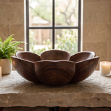 Aurelora Handcrafted Solid Wood Flower Vessel Sink - Timberustic Vessel Sinks