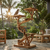 Aurelthorn Handcrafted Tree Branch Parrot Stand SPA572106 - Timberustic Tree Branch Parrot Stand