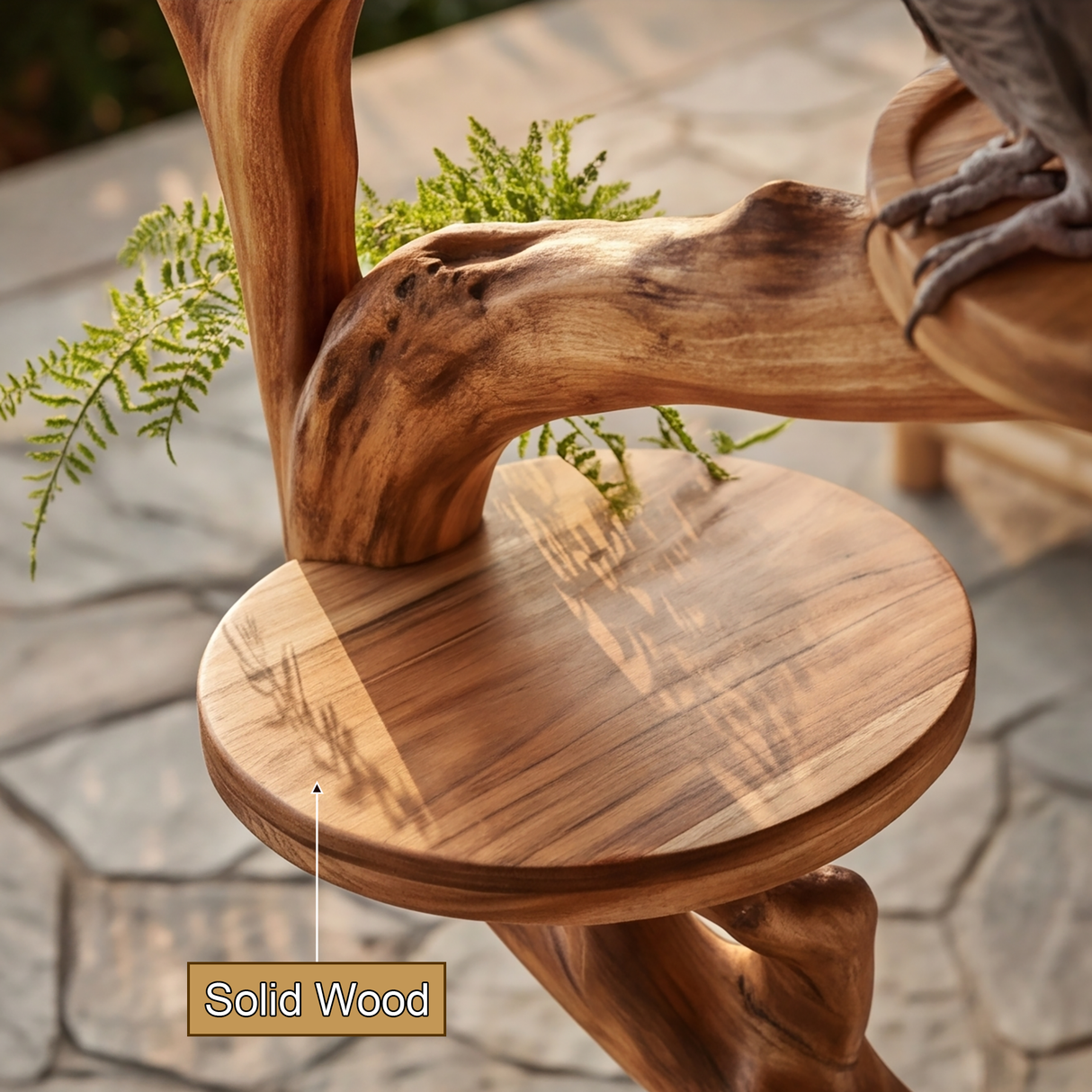 Aurelthorn Handcrafted Tree Branch Parrot Stand SPA572106 - Timberustic Tree Branch Parrot Stand