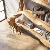 Aurelwood Handcrafted Solid Wood Tree Bookshelf - Timberustic Tree Bookshelf