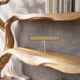 Aurelwood Handcrafted Solid Wood Tree Bookshelf - Timberustic Tree Bookshelf