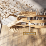 Aurelwood Handcrafted Solid Wood Tree Bookshelf - Timberustic Tree Bookshelf