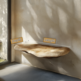 Aurem Hollow Live Edge Solid Wood Mushroom Floating Shelf SPA201024 - Timberustic Floating Shelf