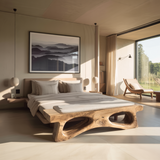 Auren Hollow Artisan Wood Bed Bench - Timberustic Bed Bench