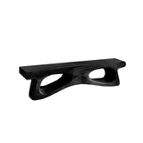 Auren Hollow Artisan Wood Bed Bench Black - Timberustic Bed Bench