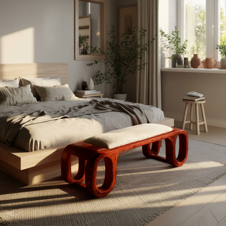 Auren Loop Woodcrafted Bed Bench