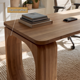 Aurenza Solid Wood Desk with Drawers - Timberustic Desk With Drawers