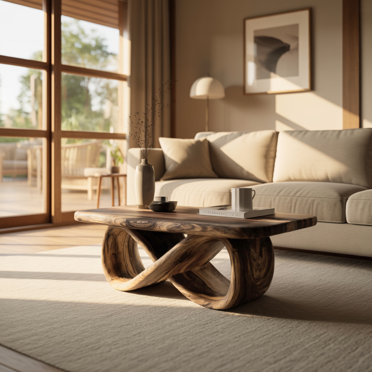 Aureon Loop Solid Wood Coffee Table
