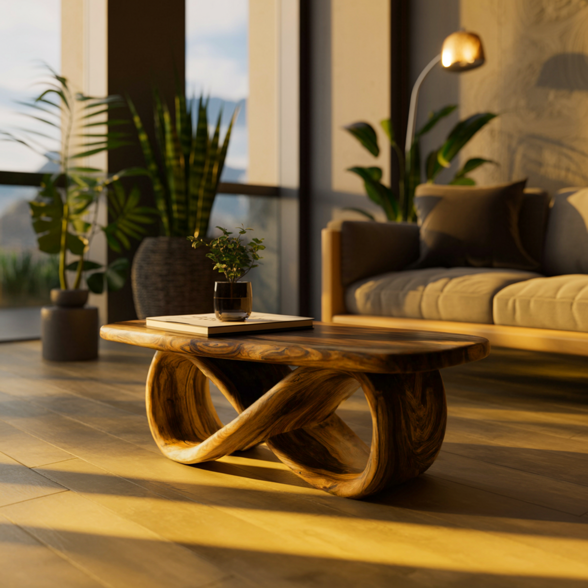 Aureon Loop Solid Wood Coffee Table