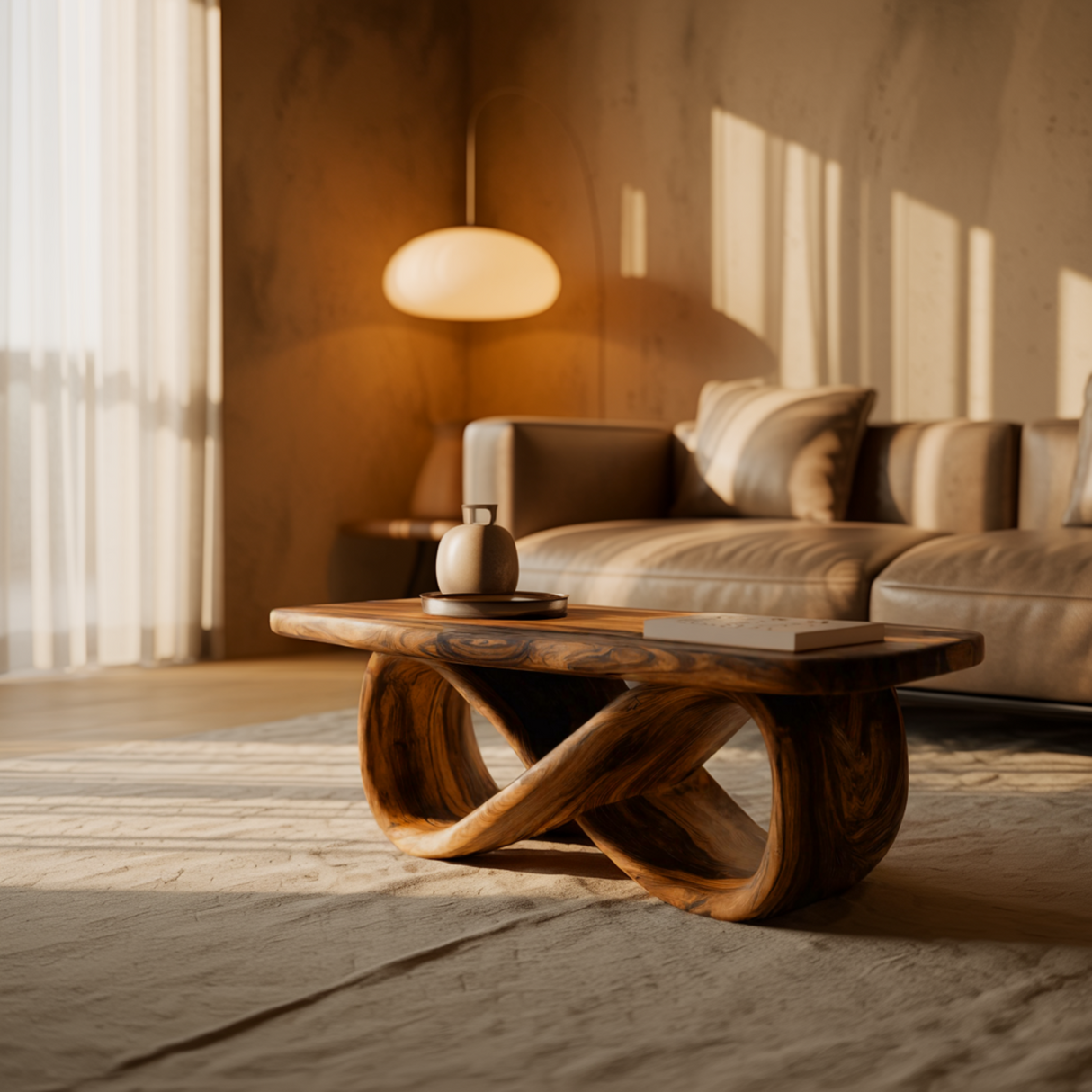 Aureon Loop Solid Wood Coffee Table