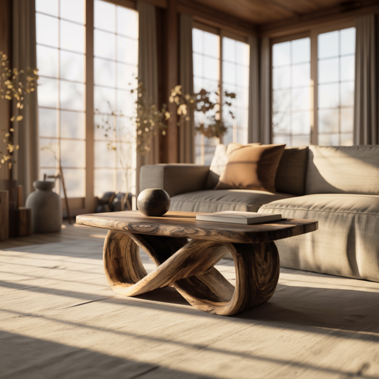 Aureon Loop Solid Wood Coffee Table