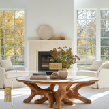 Aurestren Sculpted Solid Wood Coffee Table SPA879257 - Timberustic Coffee Table